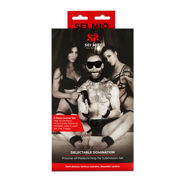 SEI MIO Delectable Domination restraint set in retail package