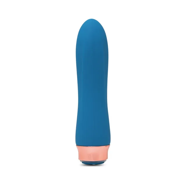 Nu Sensuelle Envy XLR8 deep turquoise bullet vibrator front upright view