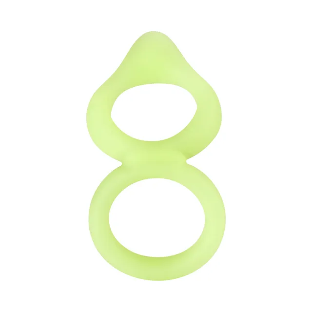 Front view of F-88 figure-eight silicone ring