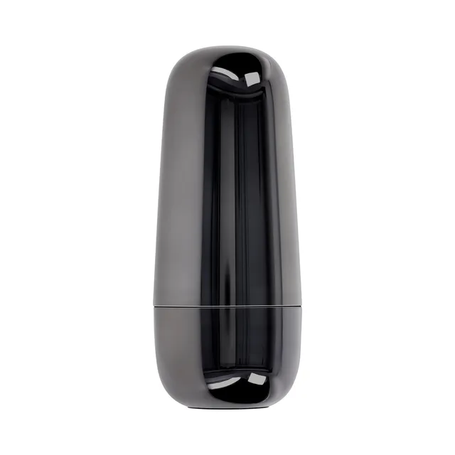 closed metallic black Playboy Jet Set Sucker travel case