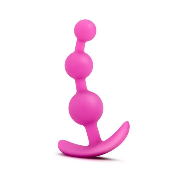 Luxe Be Me 3 Pink front view of three graduated beads