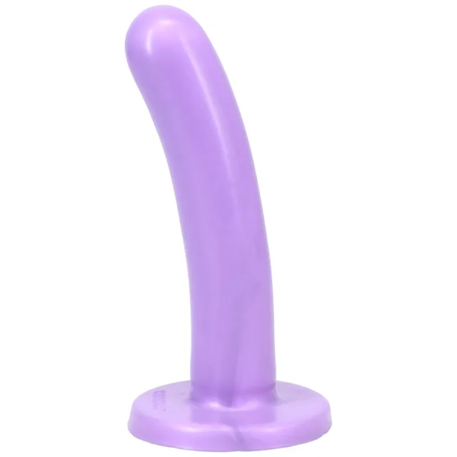 Left angle of purple Silk Medium showing gentle shaft curve