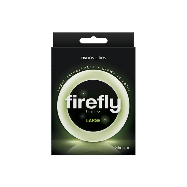 Firefly Halo Large Clear Silicone Ring package