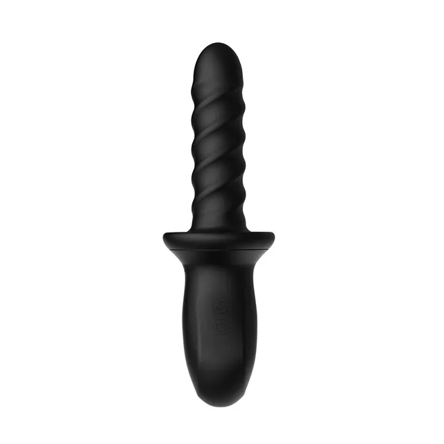 Front view of black Nexus Ascend with segmented shaft and flared guard