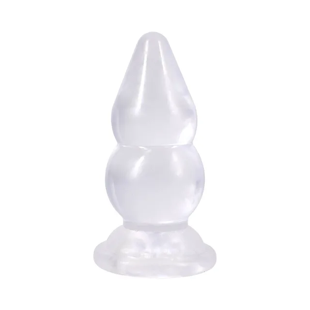 Crystal Jellies Double Pop Plug 6 in. Clear