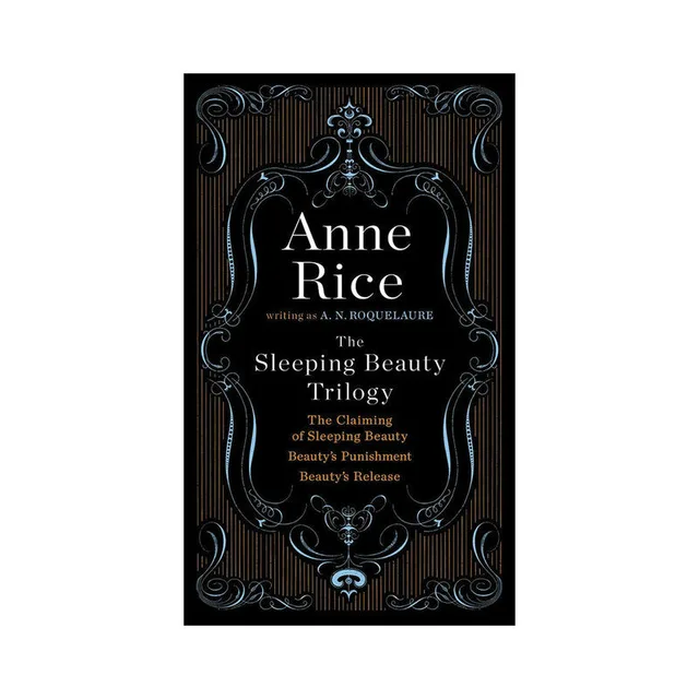 black Sleeping Beauty Trilogy boxed set cover with silver ornamental border