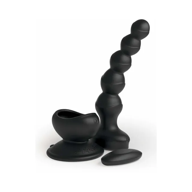 Black graduated Wall Banger beads with suction base and remote