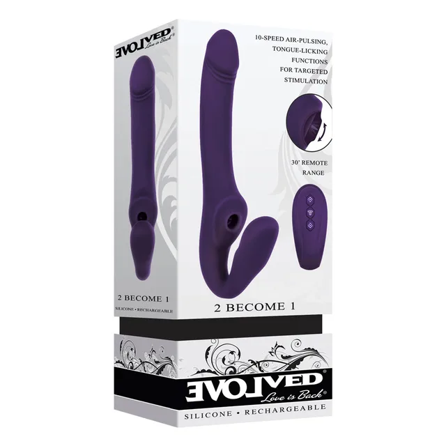 Evolved 2 Become 1 purple vibrator retail box