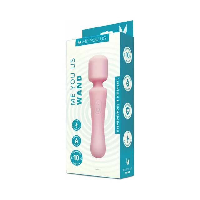Me You Us ten-mode silicone wand retail box