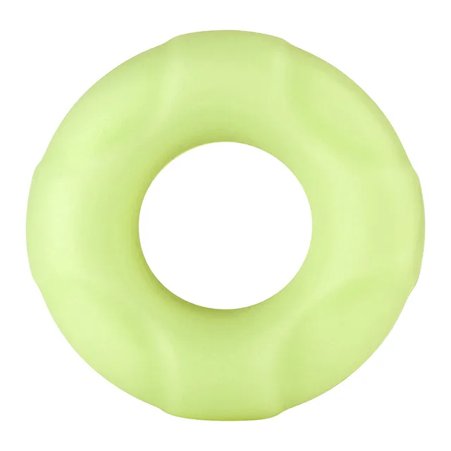 Front view of large pale green F-33 segmented ring