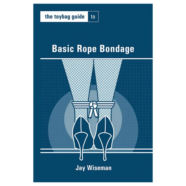 blue Toybag Guide to Basic Rope Bondage cover with white rope diagram