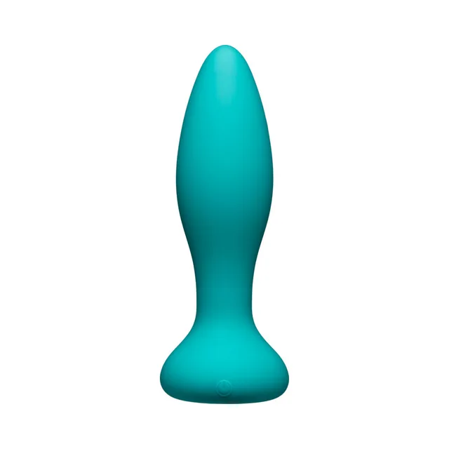 Teal A-Play Experienced silicone plug with flared base