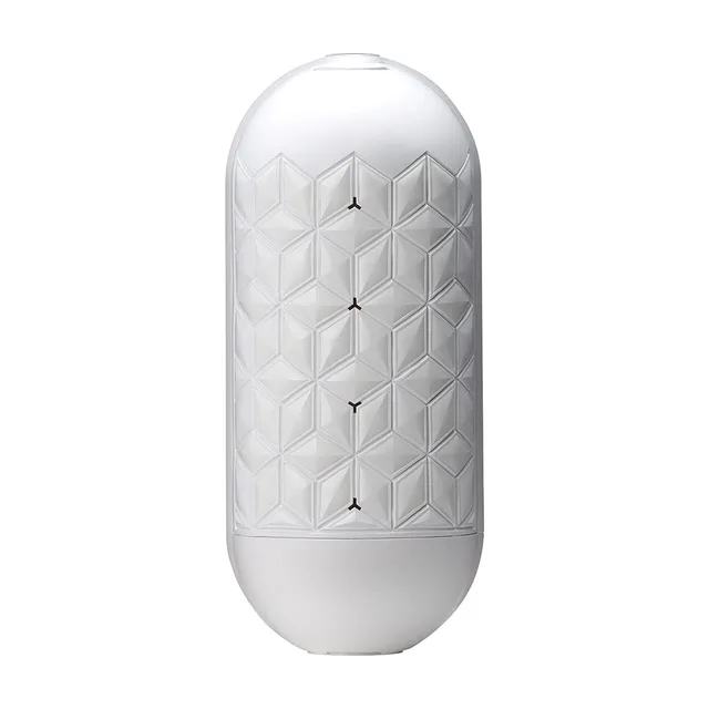 closed white TENGA FLIP FLEXY with geometric outer panels