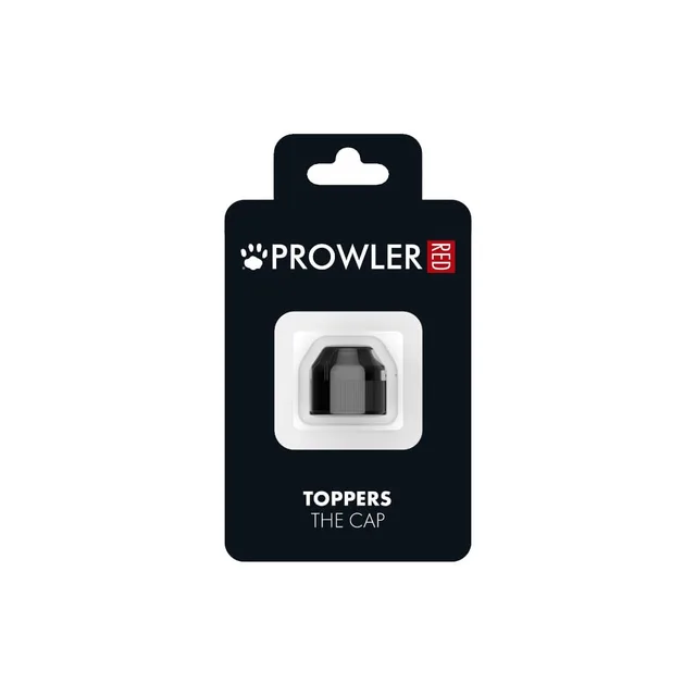 Prowler RED Toppers black bottle cap inside small clear blister on black hanging card labeled The Cap