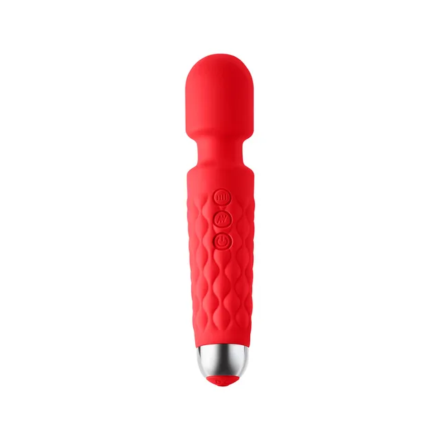 Front view of red LW96 with textured handle and buttons