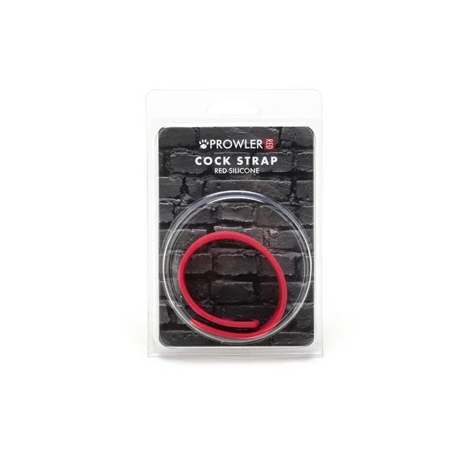 Prowler RED red silicone cock strap retail package