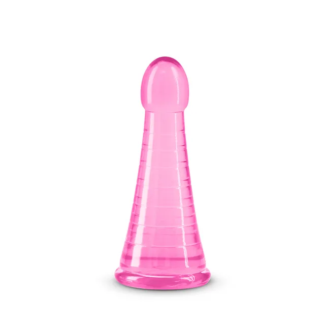 NS Novelties Fantasia Phoenix pink textured TPE dildo upright product view