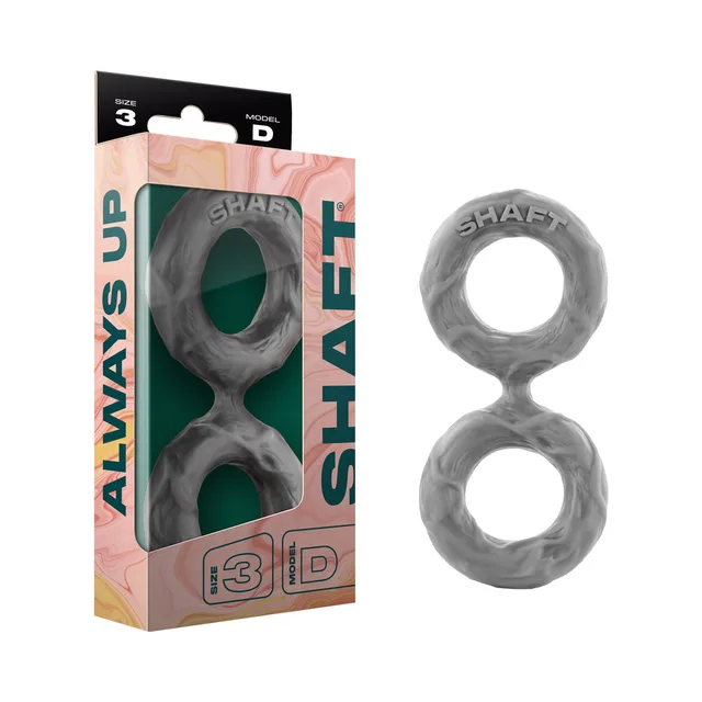 gray marbled Shaft Model D Size 3 double C-ring and retail box
