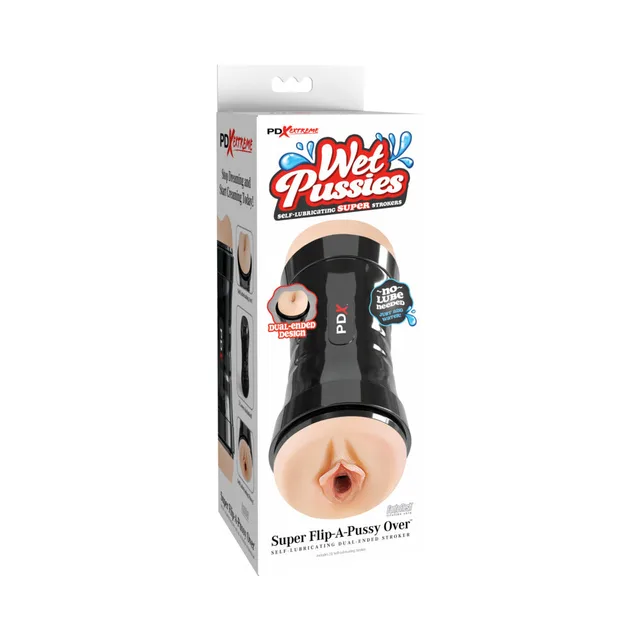 PDX Extreme Super Flip-A-Pussy Over light stroker in white box
