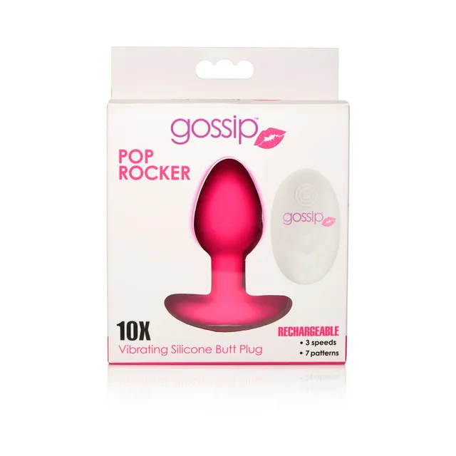 Gossip Pop Rocker magenta plug and remote retail box