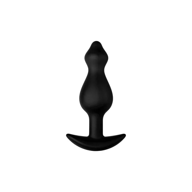 Front view of small black F-78 two-bulb plug