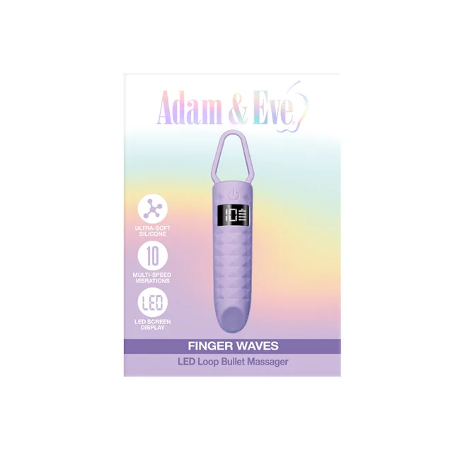 Adam and Eve Finger Waves lilac bullet in retail card