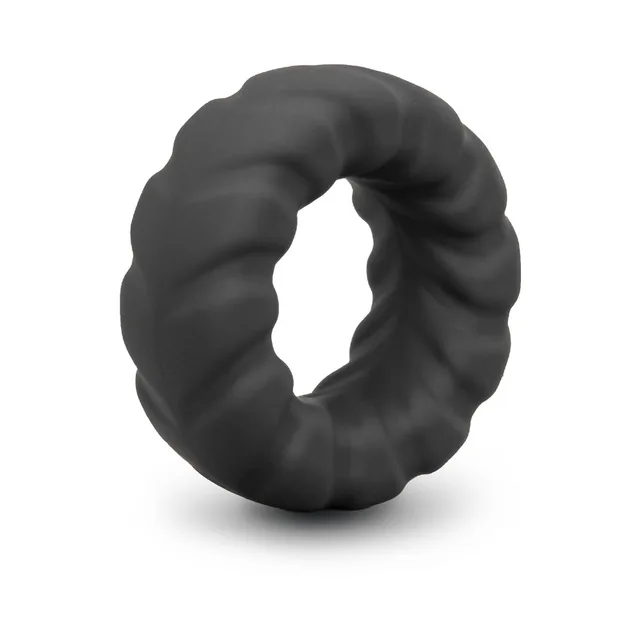 b-Vibe Flex Ring Tap black twisted C-ring isolated product view