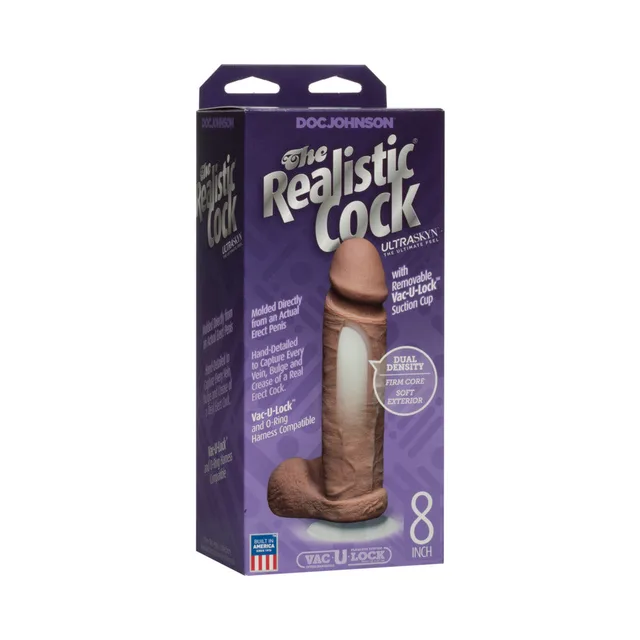 Doc Johnson UR3 Brown Dildo purple retail box front