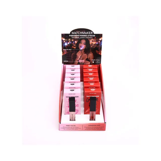 Eye of Love Matchmaker 12-piece lip product display front open counter display