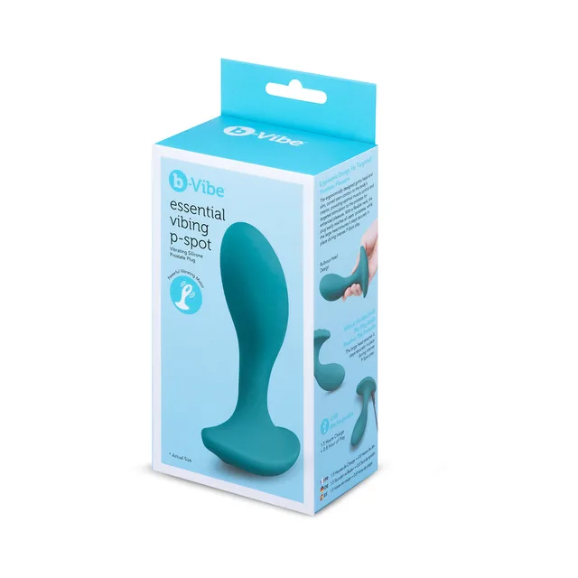 b-Vibe Essential teal plug retail box front