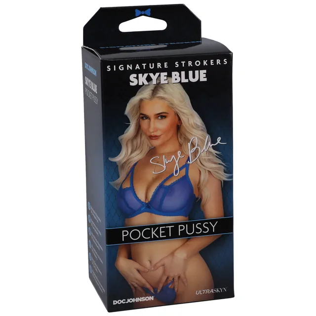 Skye Blue Signature Stroker front-facing black box