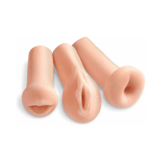 Three beige PDX strokers arranged side by side