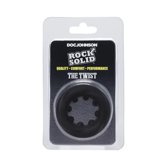 Rock Solid The Twist black silicone C-ring package