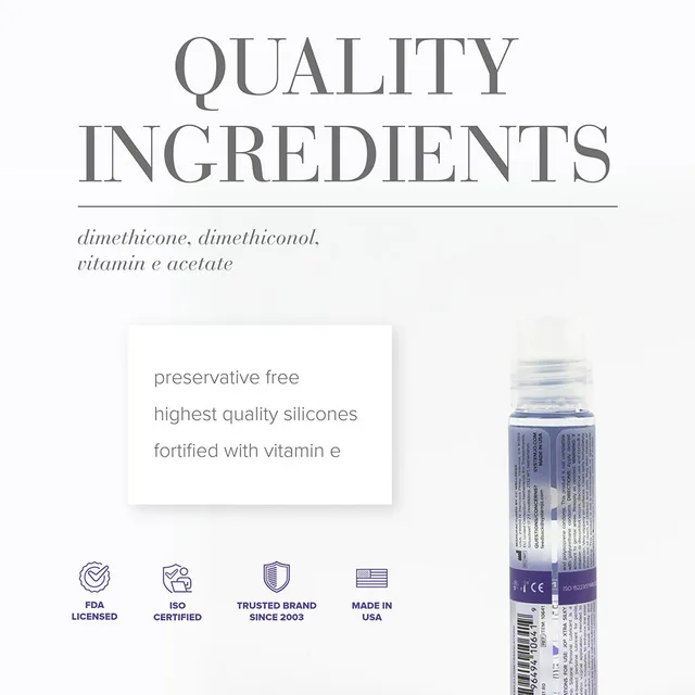 JO Xtra Silky 1 oz bottle beside ingredient text graphic