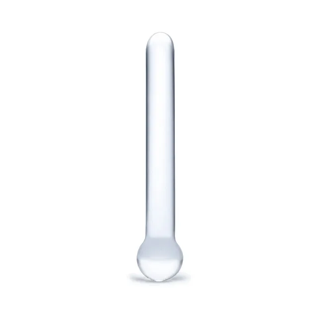 Electric Eel Glas Straight Glass Dildo isolated upright front view