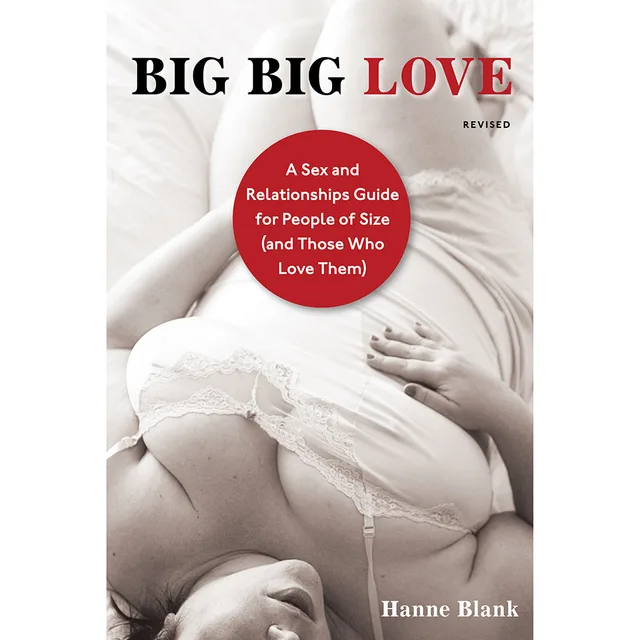 white Big Big Love cover with reclining figure photograph and red circular subtitle