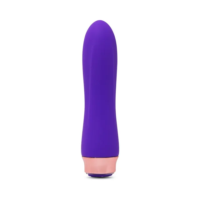 Nu Sensuelle Envy XLR8 deep purple bullet vibrator front upright view
