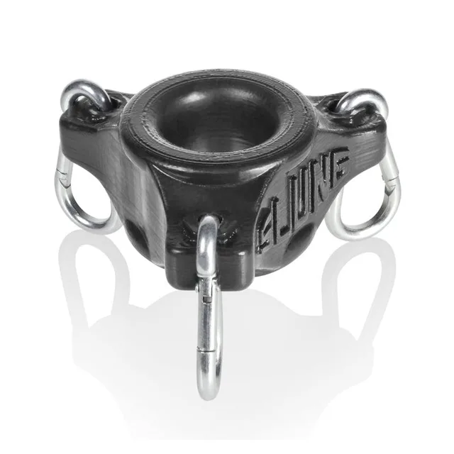 OxBalls Slung Black Ball Stretcher with three carabiners