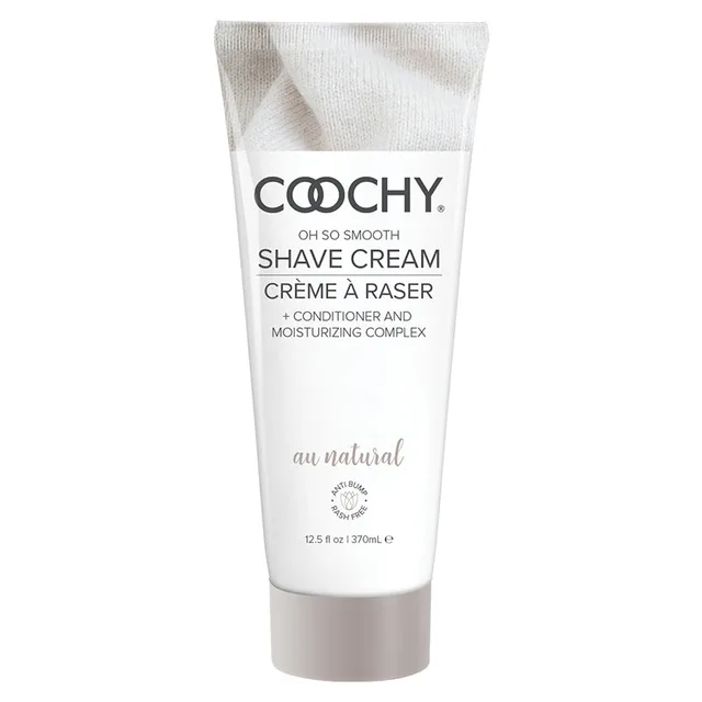 Coochy Au Natural 12.5 oz Tall White Shave Cream Tube