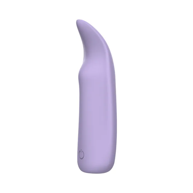 Adam and Eve Secret Curve lilac bullet upright side view of curved body