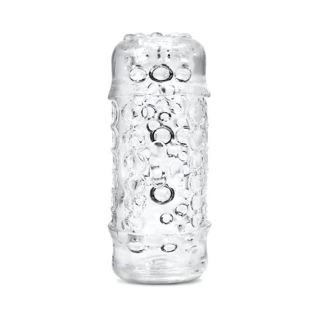 Full view of The Handy Pearl clear textured sleeve
