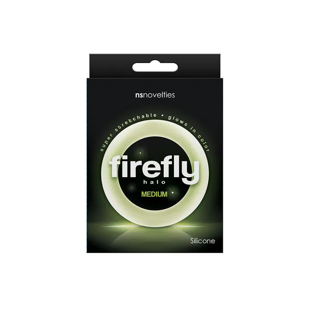 Firefly Halo Medium Clear Silicone Ring package