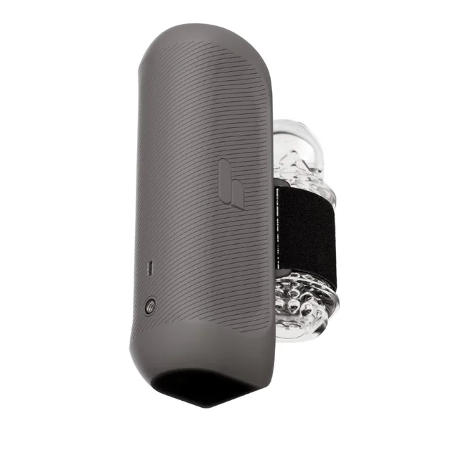 Rear three-quarter view of black The Handy 2 housing