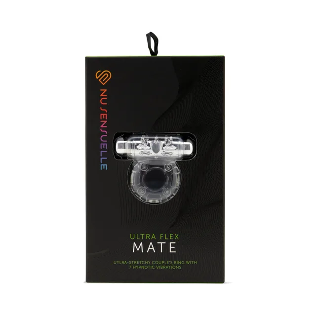 Nu Sensuelle Mate Clear Couples Ring black retail box front
