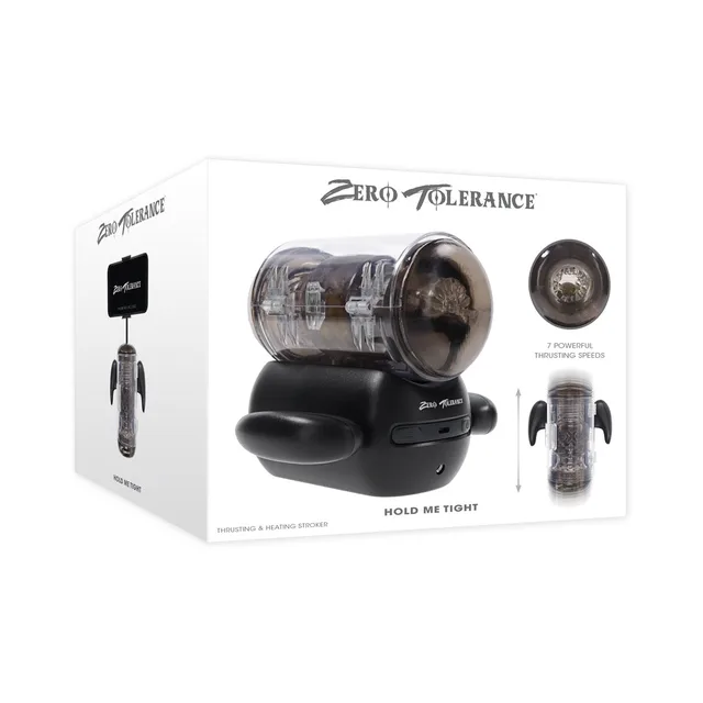Zero Tolerance Hold Me Tight stroker beside retail box