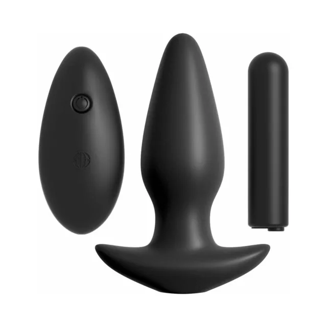 Pipedream Anal Fantasy Remote Plug black plug remote and bullet set