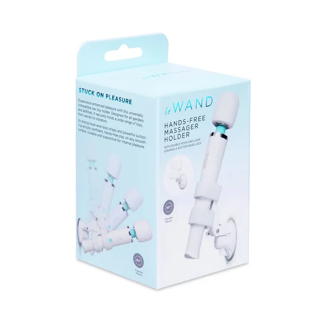 White Le Wand Classique hands-free holder in blue and white retail box