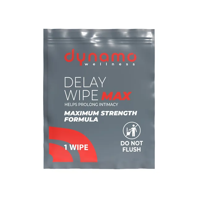 Dynamo Wellness 7.5% benzocaine wipes 18-pack single packet front