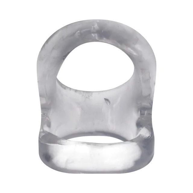 Rock Solid The Hoist Clear Double-Loop Ring front view with two connected openings