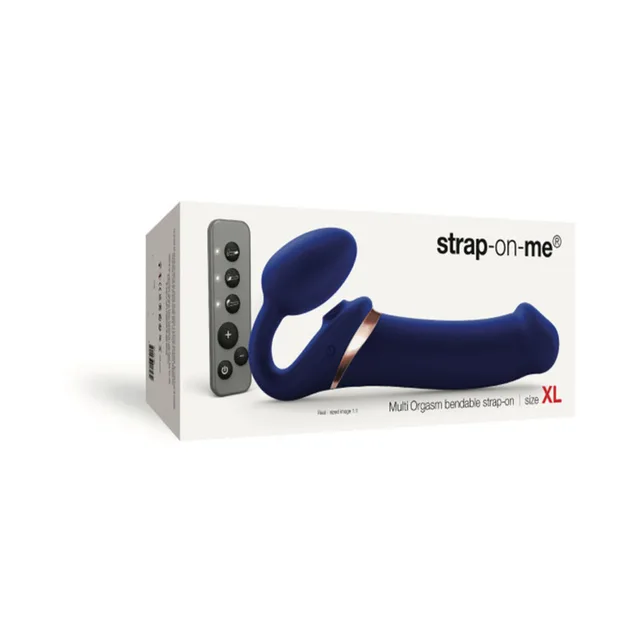Strap-On-Me XL night-blue strapless strap-on retail box